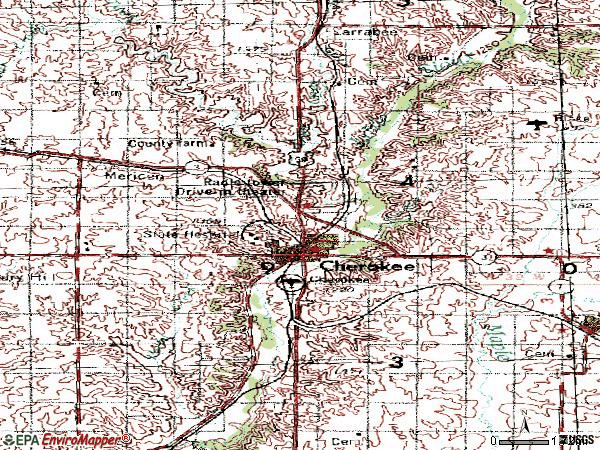 Zip code 51012 topographic map
