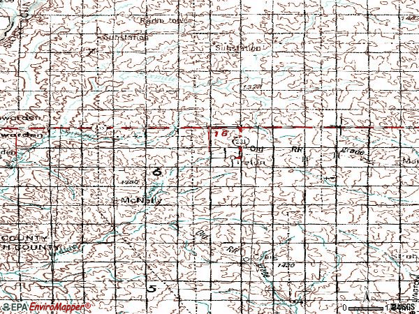 Zip code 51027 topographic map