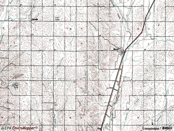 Zip code 51038 topographic map