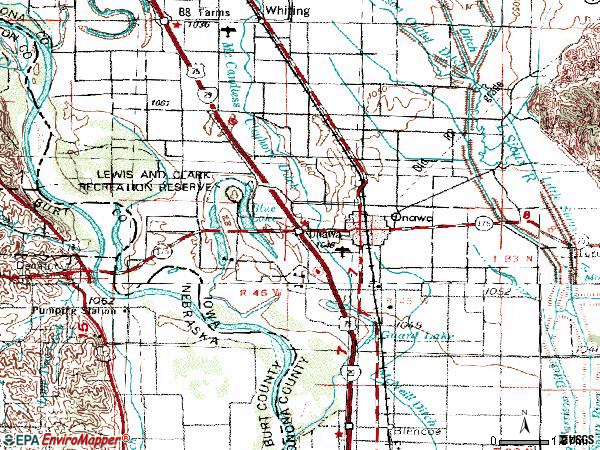 Zip code 51040 topographic map