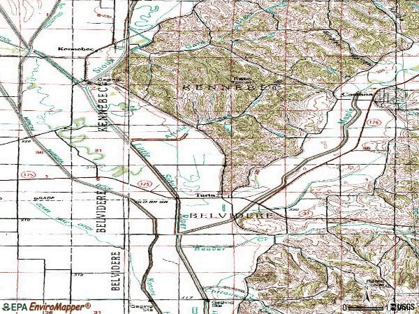 Zip code 51059 topographic map