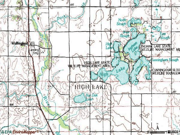 Zip code 51365 topographic map