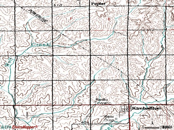 Zip code 51543 topographic map