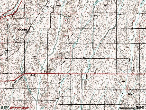 Zip code 51548 topographic map