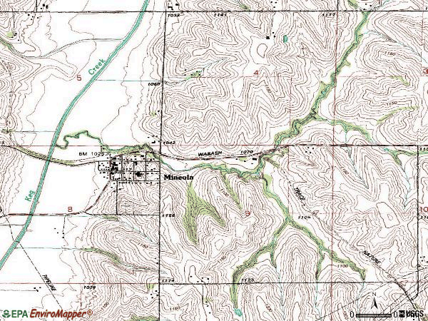 Zip code 51554 topographic map