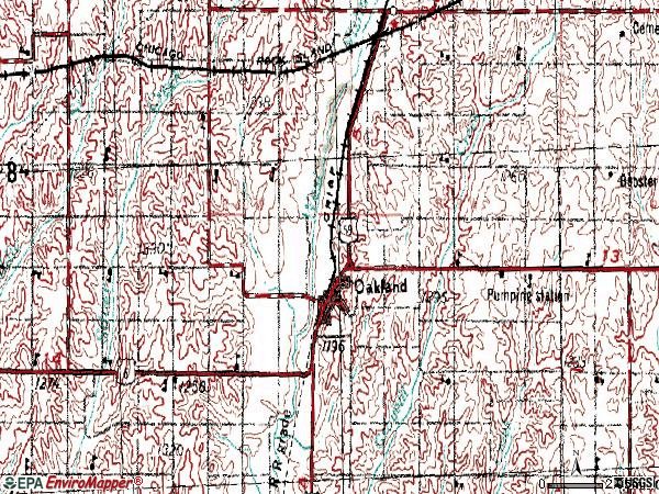 Zip code 51560 topographic map
