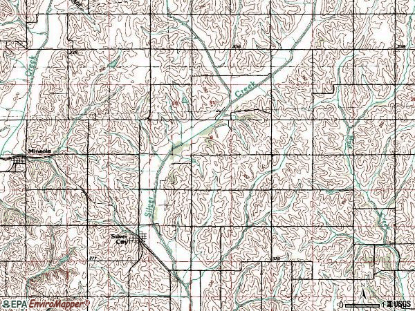 Zip code 51571 topographic map