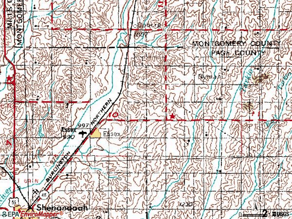 Zip code 51638 topographic map