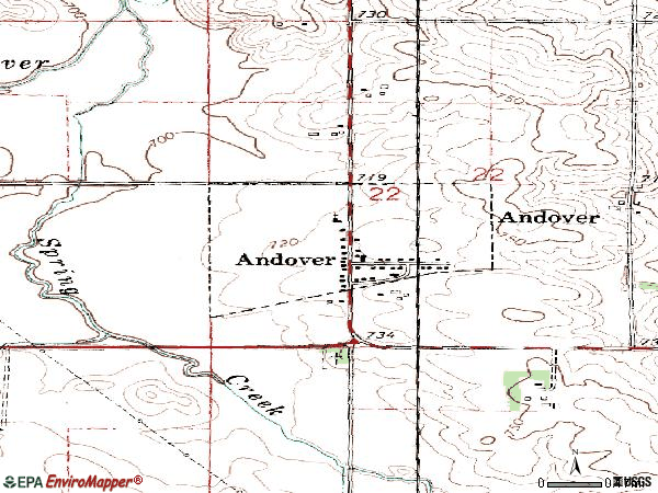 Zip code 52701 topographic map