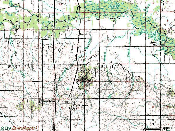 Zip code 52756 topographic map