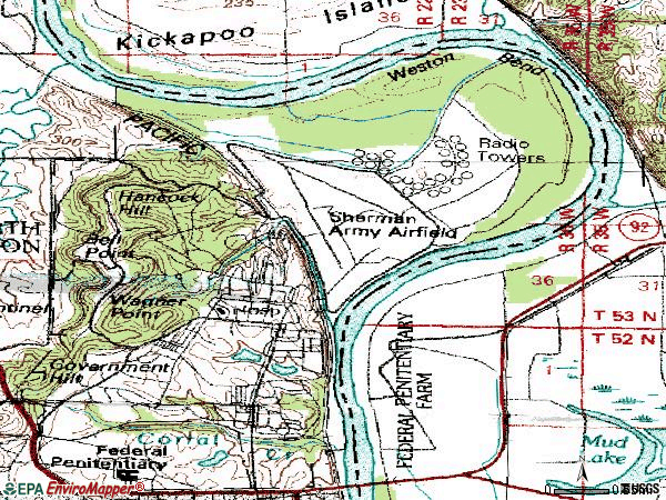 Zip code 66027 topographic map