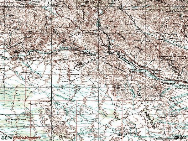 Zip code 85237 topographic map