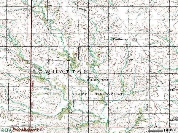 Zip code 66527 topographic map