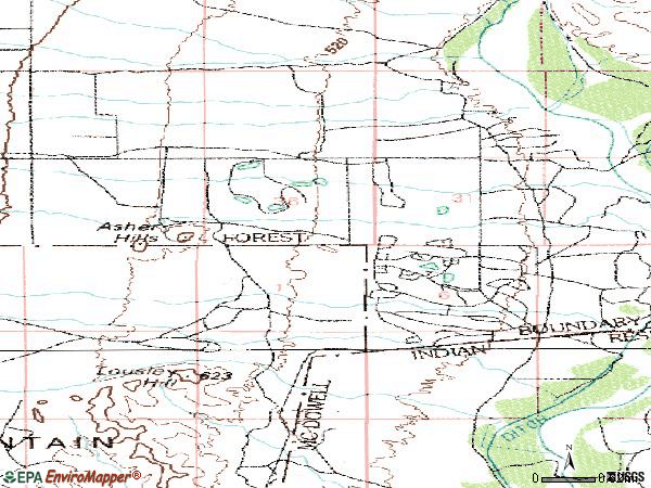 Zip code 85263 topographic map