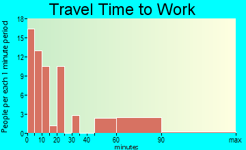 Atlanta commuting: travel time to work