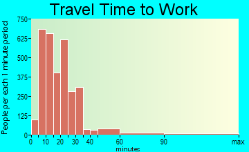 Bay City travel time to work - commute
