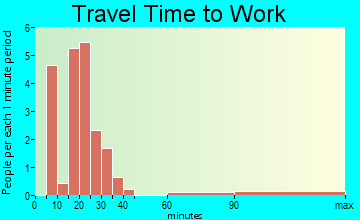 Beal City travel time to work - commute