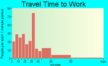 Belding travel time to work