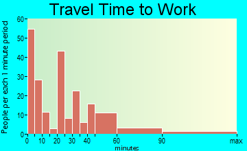 Chesaning travel time to work