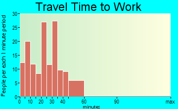 Decatur travel time to work - commute