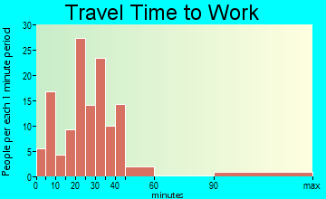 Fennville travel time to work - commute