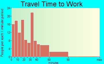 Petersburg travel time to work - commute