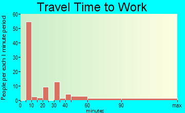 Tonto Basin travel time to work - commute