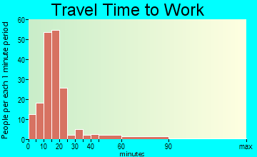 Shepherd travel time to work - commute