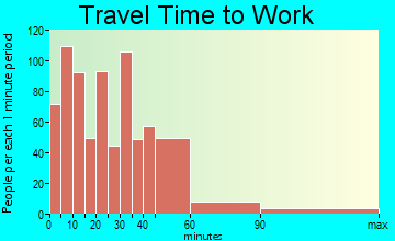 Tecumseh travel time to work - commute