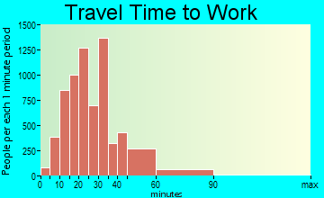 Blaine travel time to work - commute