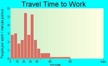 Bricelyn travel time to work