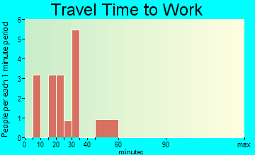 Georgetown travel time to work