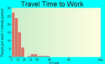 Walker travel time to work - commute