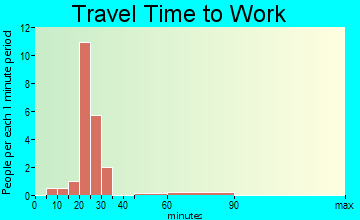 Williams commuting: travel time to work