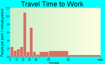 Chunky travel time to work - commute