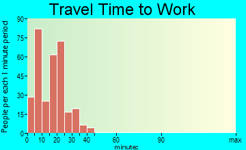 Leland travel time to work - commute