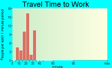 Central City travel time to work - commute