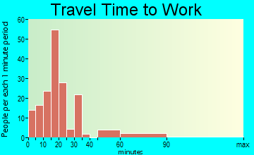 Magnolia travel time to work - commute