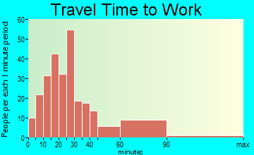 Bonne Terre travel time to work - commute