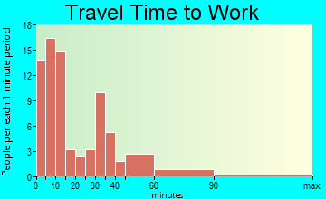 Brunswick travel time to work