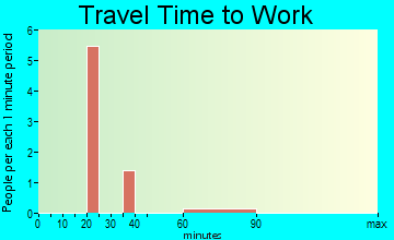 Coney Island commuting: travel time to work