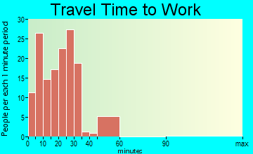 Forsyth travel time to work - commute