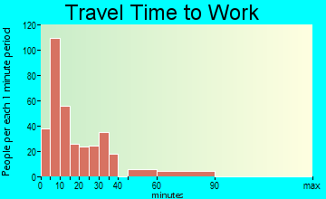 Higginsville travel time to work - commute