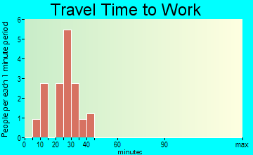 Fulton travel time to work