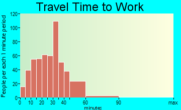 Peculiar commuting: travel time to work