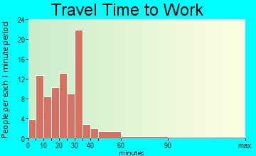 Reeds Spring travel time to work - commute