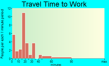 Walker travel time to work