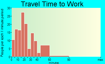 Arlington travel time to work - commute