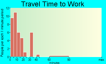 Snyder travel time to work