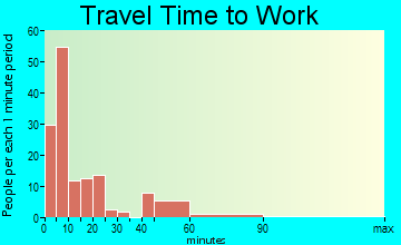 Tecumseh travel time to work - commute